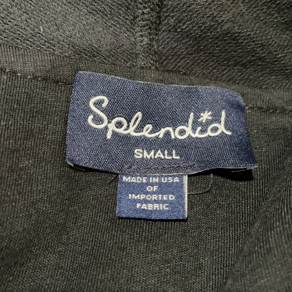 Splendid Black Jacket Size Small Leather & Fabric - image 6